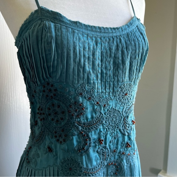Anthro Odille Chalet Beaded Dress - Picture 3 of 9